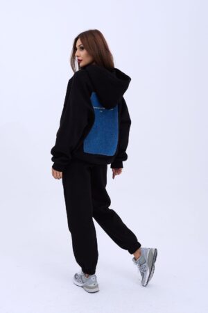 Black Tracksuit With Balloon Jogger Pants - Brand: Fame - Women & Kids, Baby Clothes Wholesale - Globality Store
