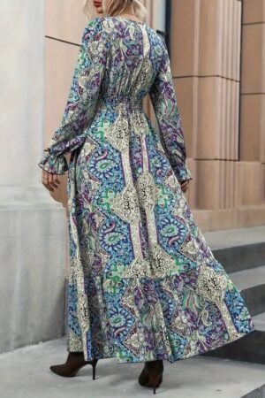 Blue Boho Elegant Wrap Dress - Brand: Janes - Women & Kids, Baby Clothes Wholesale - Globality Store