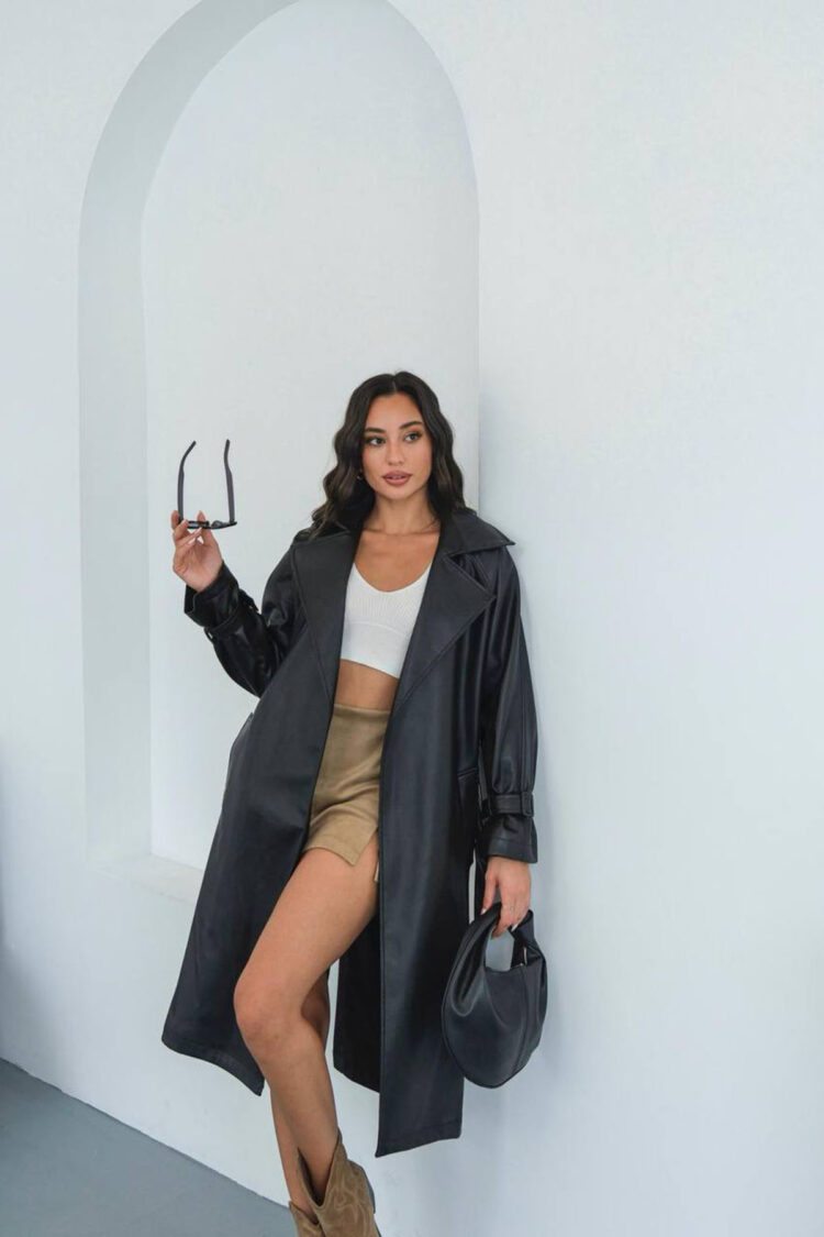 Trenchcoat Single-Breasted Wrapover