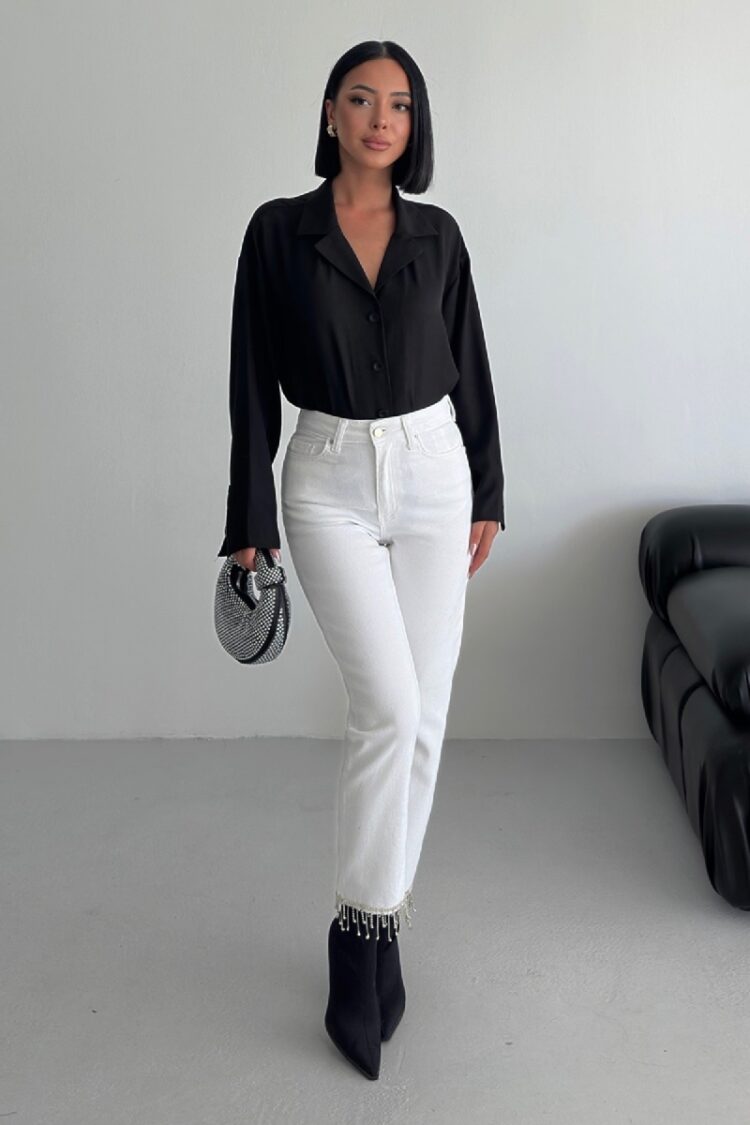 Stylish Mom Jeans With High Waist