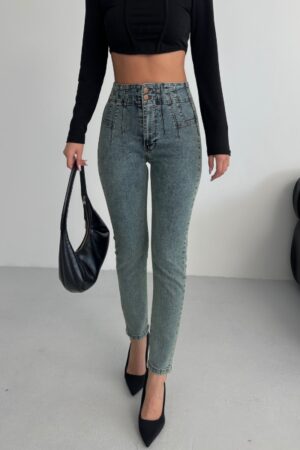 Mom Jeans High Waist Skinny Leg - Brand: XLove - Women & Kids, Baby Clothes Wholesale - Globality Store