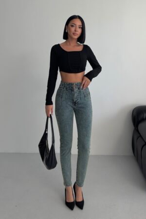 Mom Jeans High Waist Skinny Leg - Brand: XLove - Women & Kids, Baby Clothes Wholesale - Globality Store