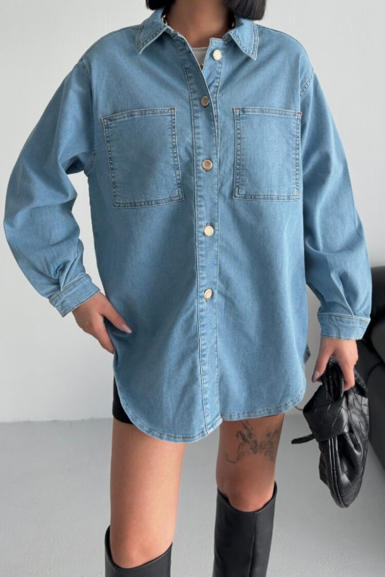 Casual Oversized Buttoned Shirt Long Sleeve