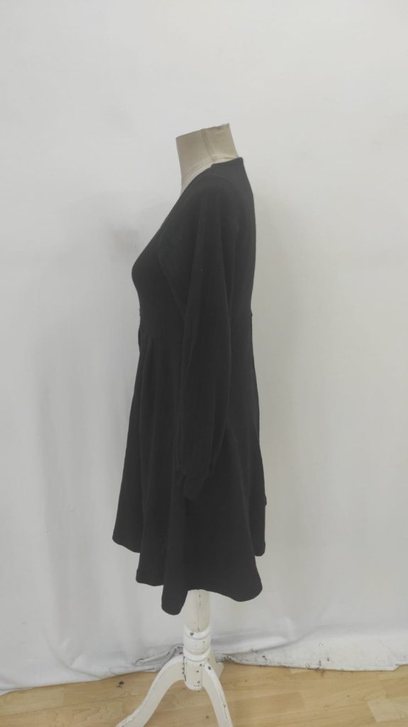 Fit And Flare Dress With Square Neck