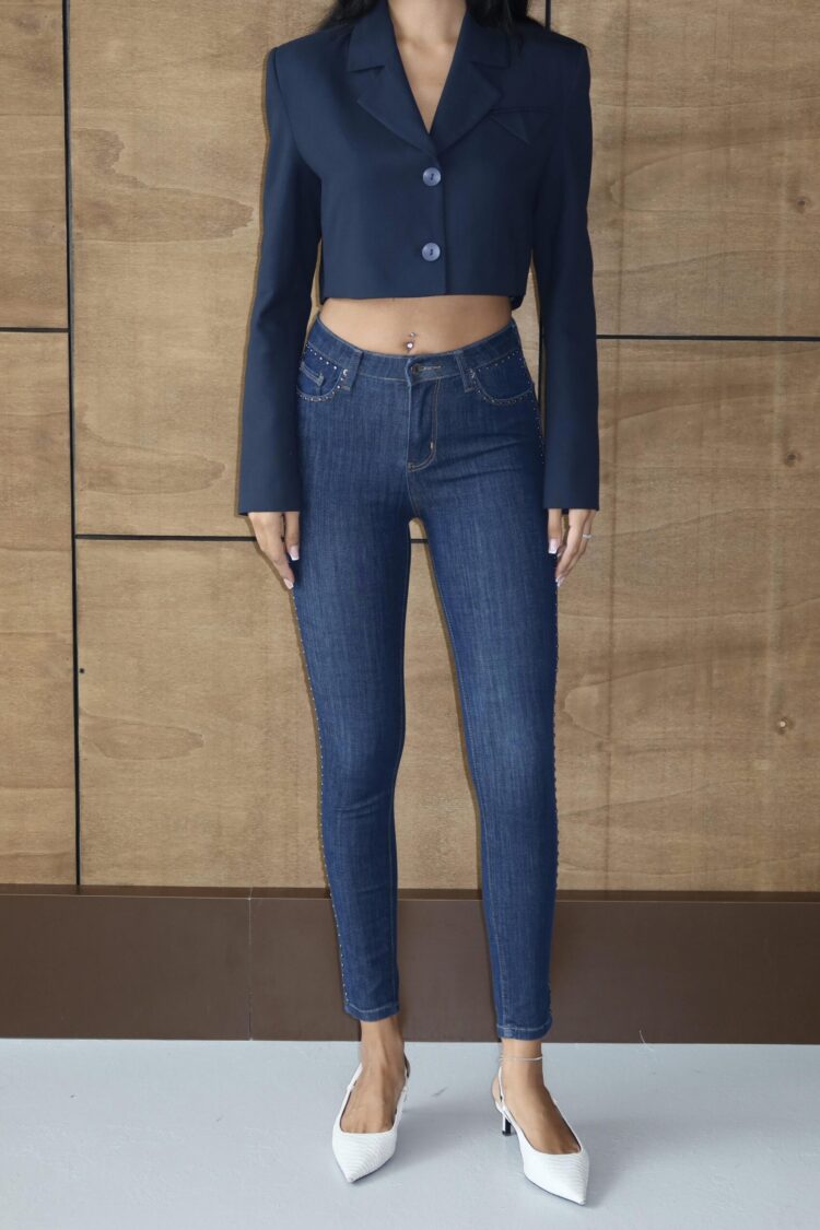 Skinny Leg High Waist Tregging Jeans
