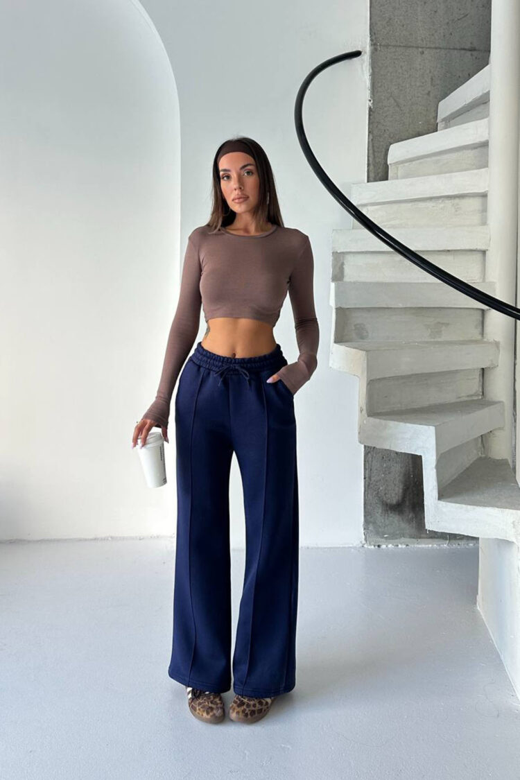 Sweatpants Jogger Wide Leg High Waist