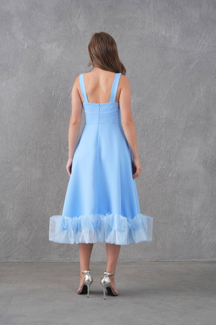 Fit And Flare Sleeveless Midi Dress