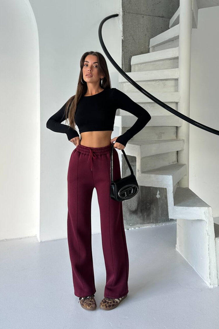 Sweatpants Jogger With High Waist