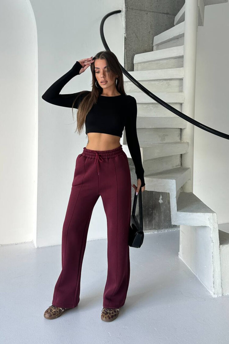 Sweatpants Jogger With High Waist