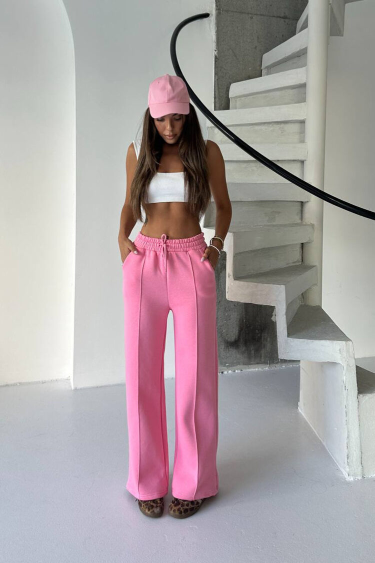 Sweatpants Jogger With Wide Leg And Drawstring