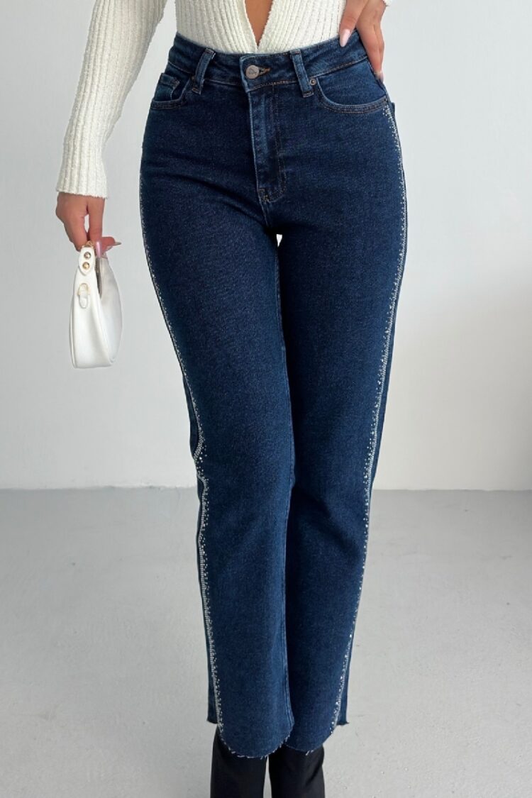 Mom Jeans High Waist Straight Leg