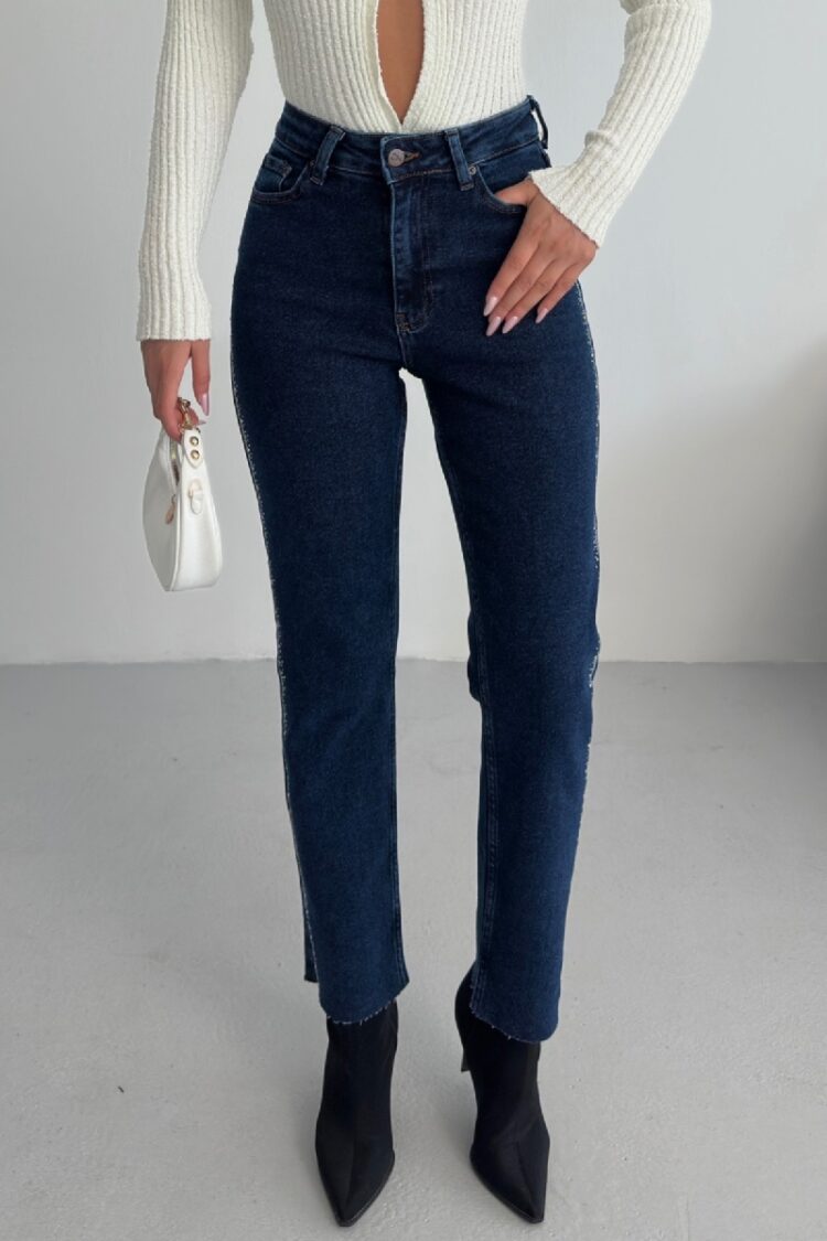 Mom Jeans High Waist Straight Leg