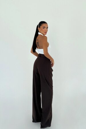 Palazzo Pants With High Waist And Wide Leg - Brand: EYYO ATELIER - Women & Kids, Baby Clothes Wholesale - Globality Store