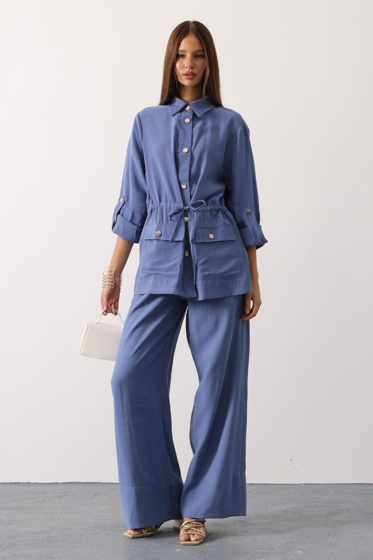 Blue Set Casual Elegant Formal - Brand: Reyon - Women & Kids, Baby Clothes Wholesale - Globality Store