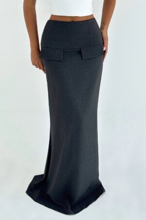 Black Elegant Mermaid Maxi Skirt - Brand: EYYO ATELIER - Women & Kids, Baby Clothes Wholesale - Globality Store
