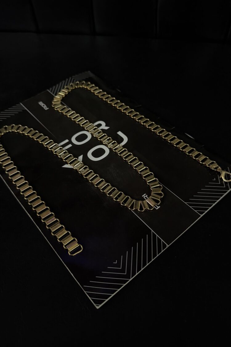 Thin Detailed Chain Belt