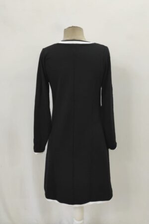 Black Elegant A-Line Dress With Long Sleeves - Brand: Janes - Women & Kids, Baby Clothes Wholesale - Globality Store