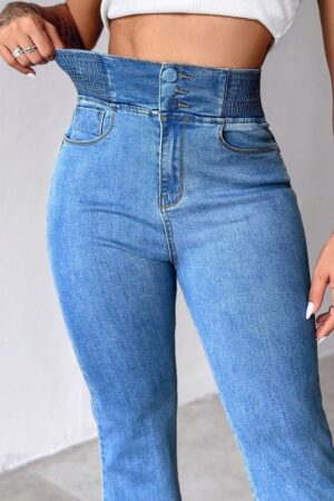 Mom Pants High Waist Long Flare Leg - Brand: Janes - Women & Kids, Baby Clothes Wholesale - Globality Store