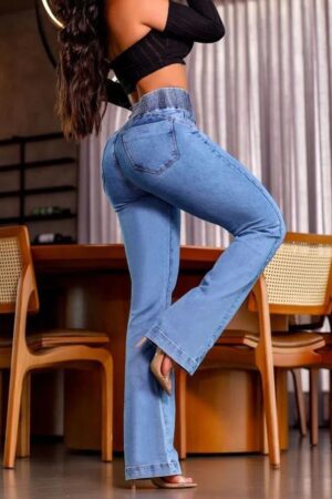 Mom Pants High Waist Long Flare Leg - Brand: Janes - Women & Kids, Baby Clothes Wholesale - Globality Store
