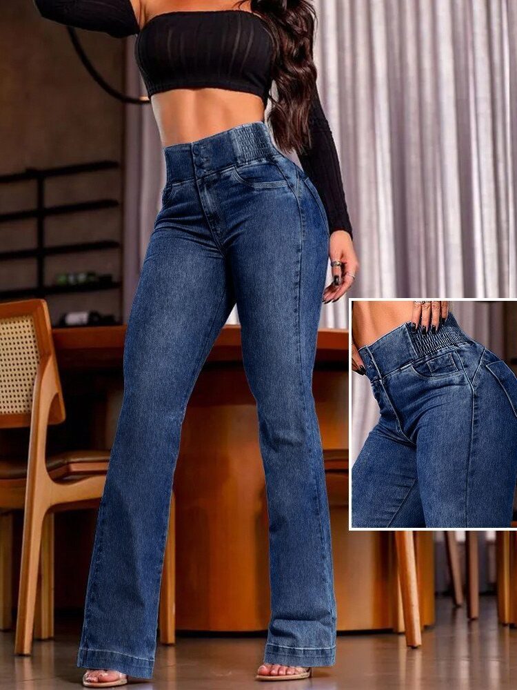 Blue Casual Sexy Bootcut Pants With Flare Leg - Brand: Janes - Women & Kids, Baby Clothes Wholesale - Globality Store