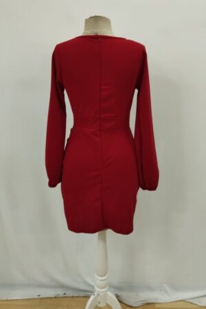 Red Sexy Elegant Formal Glam Wrap Mini Dress - Brand: Janes - Women & Kids, Baby Clothes Wholesale - Globality Store