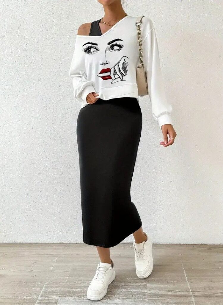 Black Elegant Casual Set