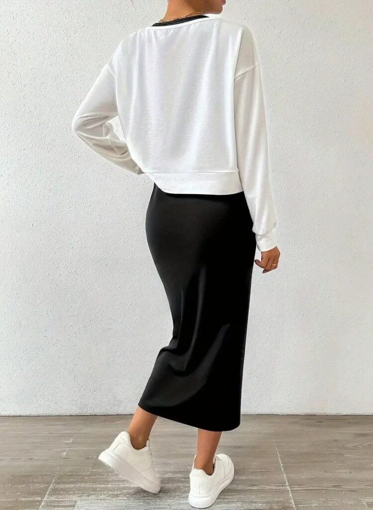 Black Elegant Casual Set