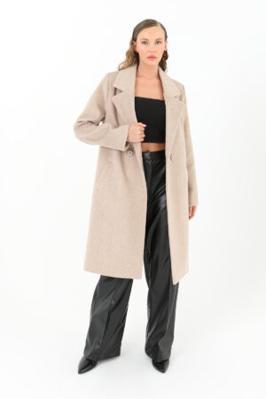 Single-Breasted Long Formal Coat - Brand: Puane - Women & Kids, Baby Clothes Wholesale - Globality Store
