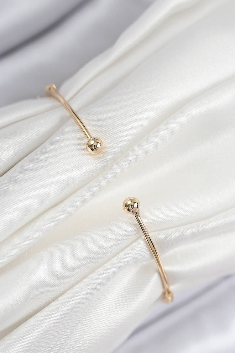 Brass Zircon Stone Butterfly Pattern Gold Color Women's Bracelet