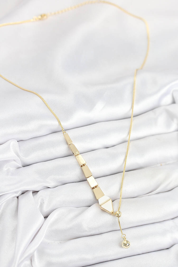 Brass Snake Model Gold Color Elevator Women Necklace