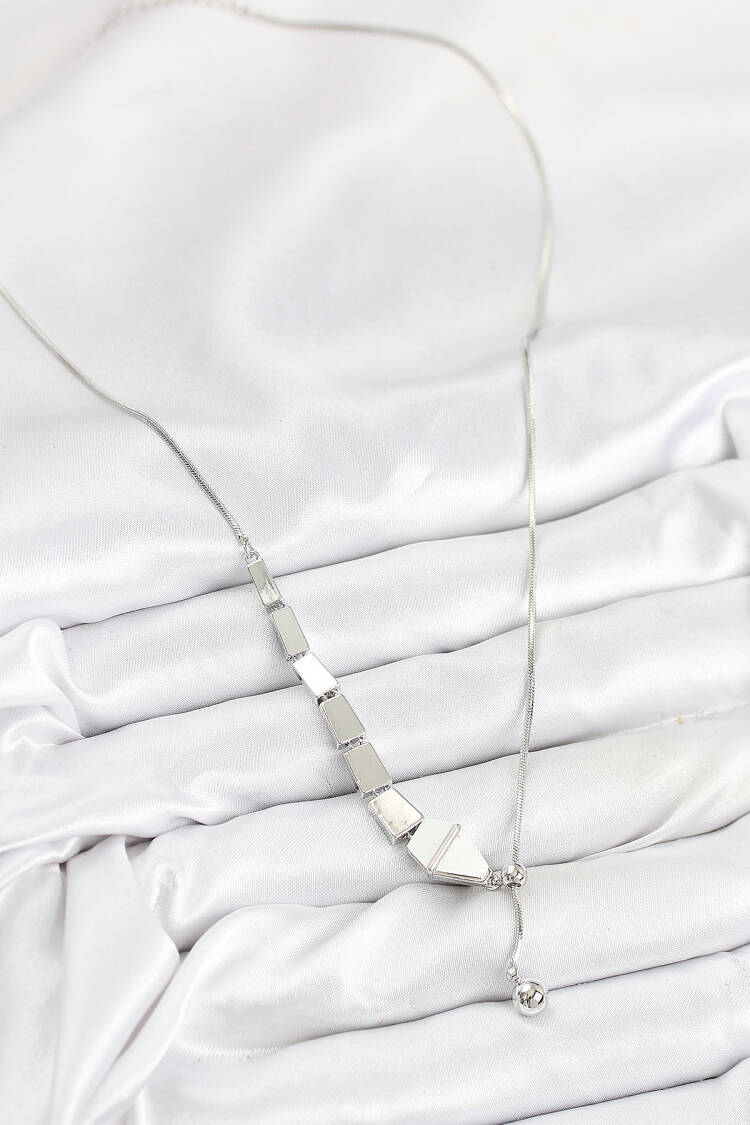 Brass Snake Model Silver Color Elevator Women Necklace