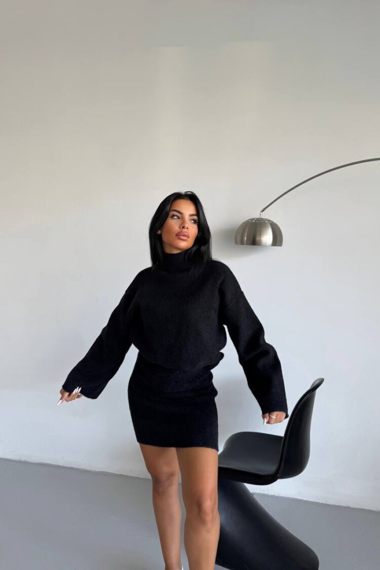 Elegant Bodycon Mini Skirt Set