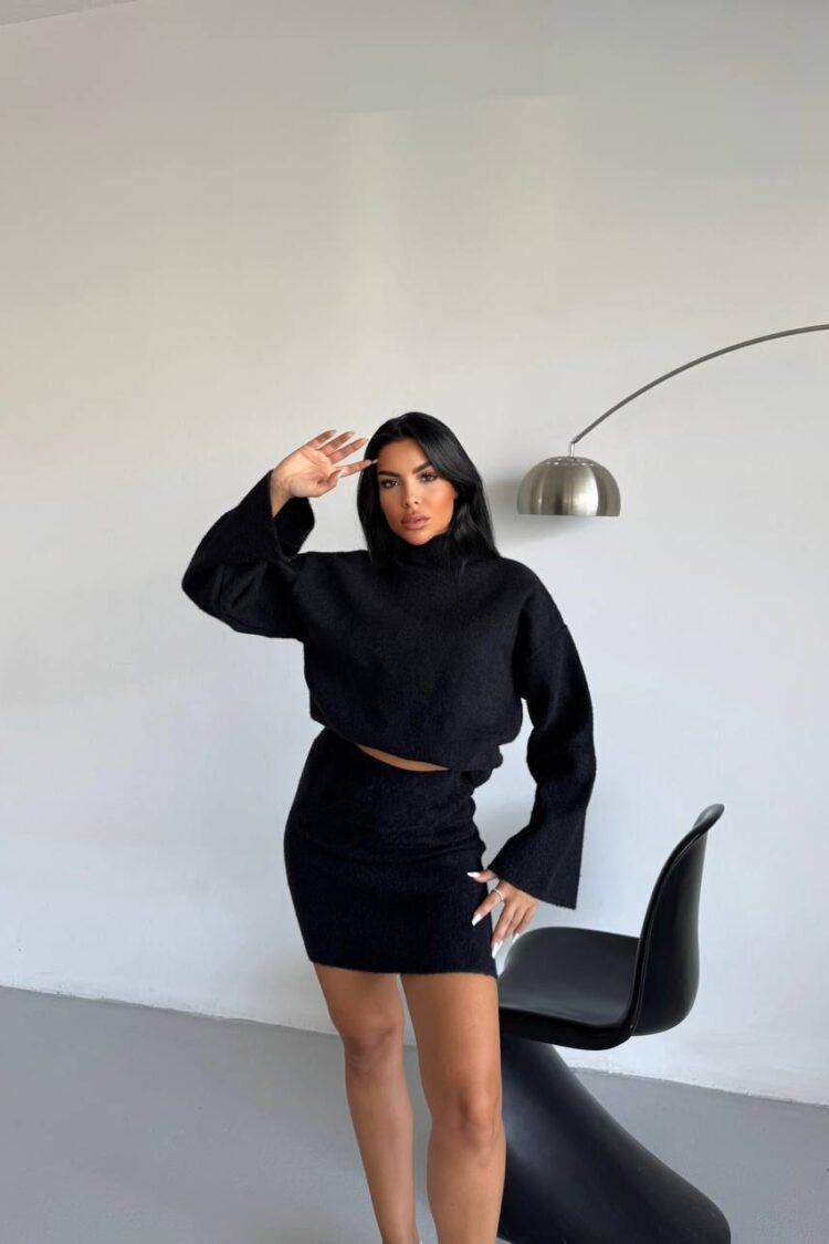 Elegant Bodycon Mini Skirt Set