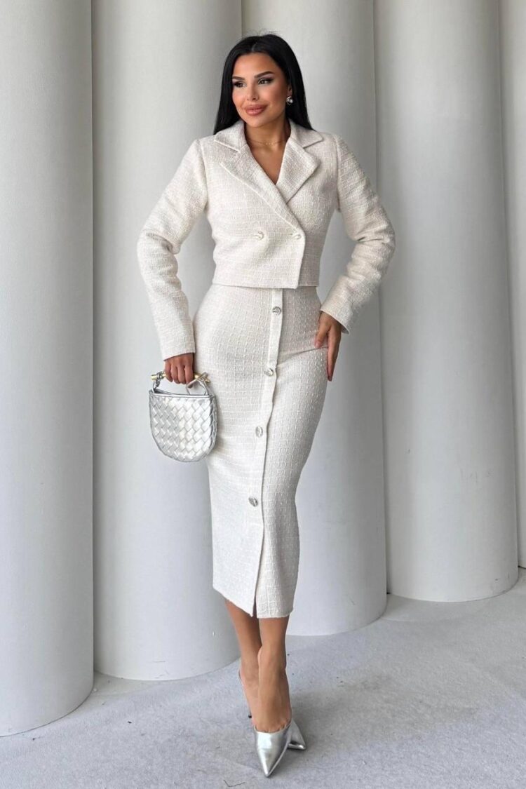 Beige Elegant Formal Vintage Set