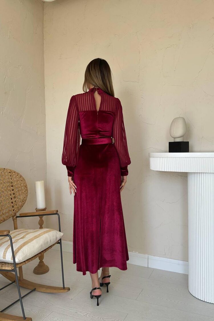 Elegant A-Line Midi Dress
