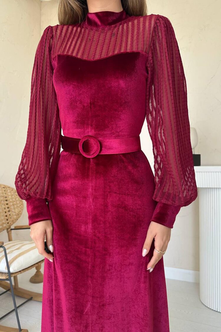Elegant A-Line Midi Dress
