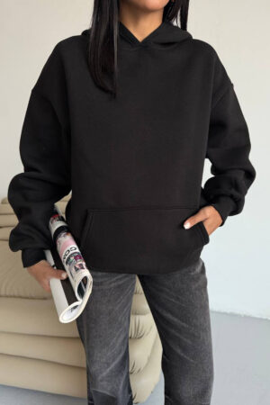 Oversized Fit Sweatshirt With Hooded Neck - Brand: Mode Roy - Women & Kids, Baby Clothes Wholesale - Globality Store