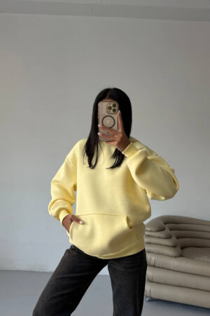 Sweatshirt Oversized Hooded Long Sleeve Casual - Brand: Mode Roy - Women & Kids, Baby Clothes Wholesale - Globality Store