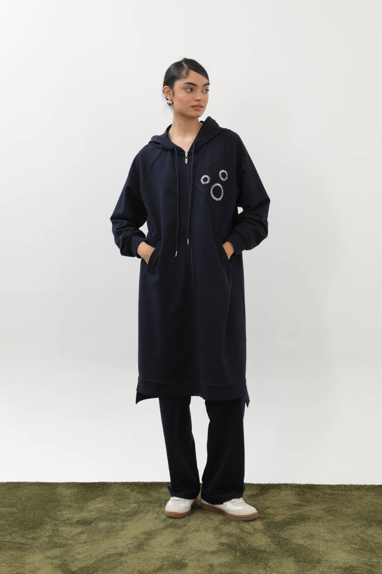 NavyCasual Sport Modest Set With Zip Up - Brand: Puane - Women & Kids, Baby Clothes Wholesale - Globality Store