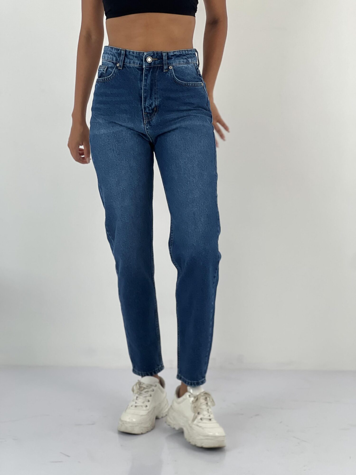 Mom Jeans With High Waist And Straight Leg - Brand: MISS POEM - Women & Kids, Baby Clothes Wholesale - Globality Store