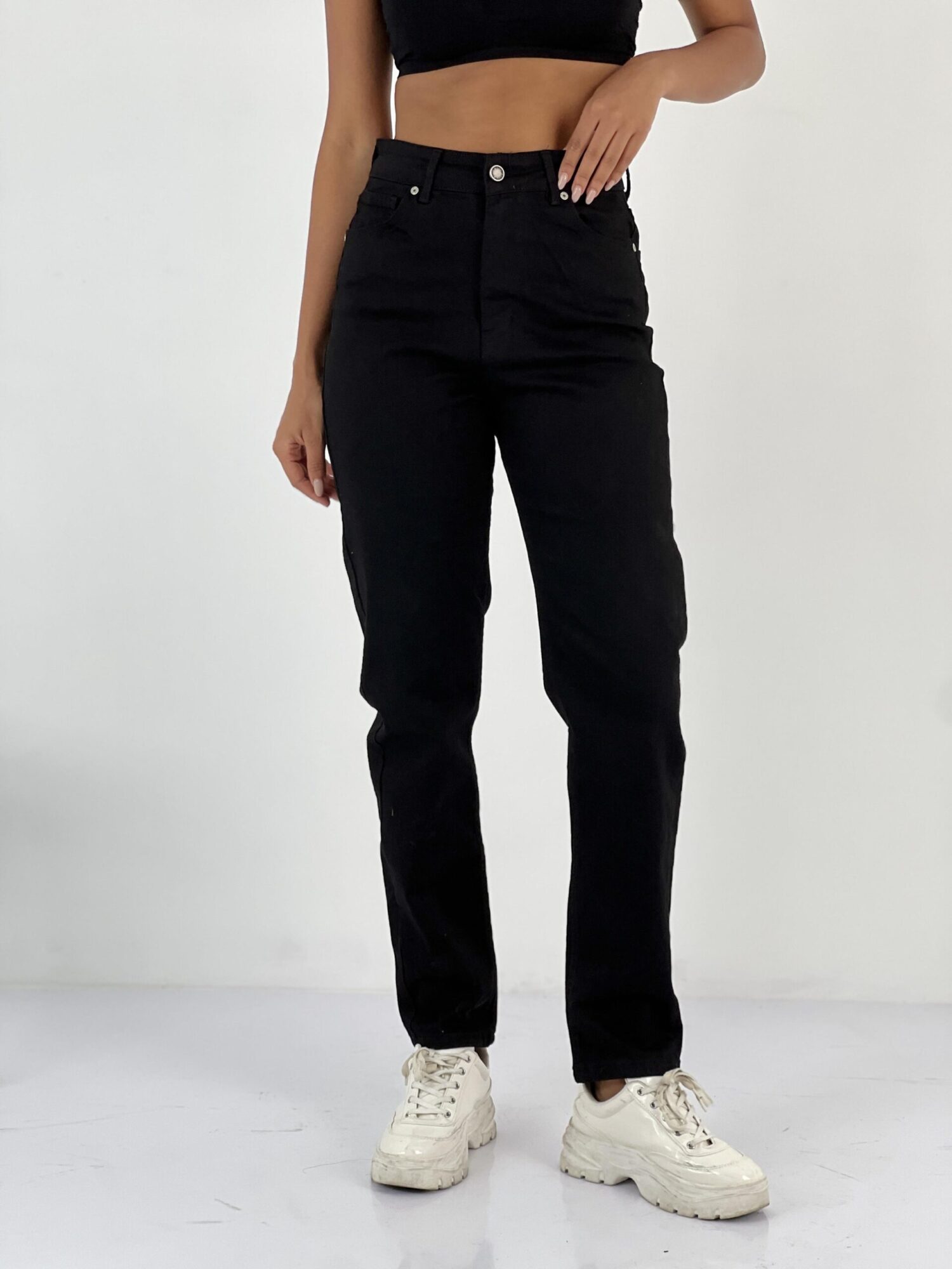 Mom Jeans High Waist Straight Leg Buttoned - Brand: MISS POEM - Women & Kids, Baby Clothes Wholesale - Globality Store