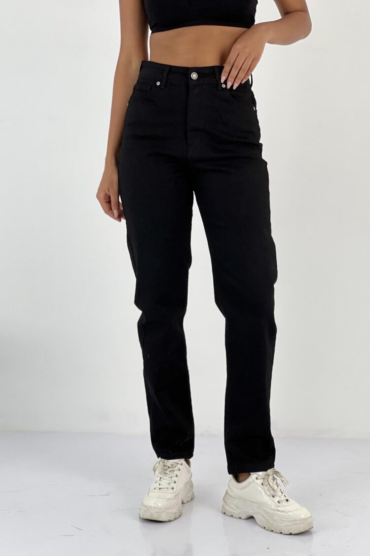 Mom Jeans High Waist Straight Leg Buttoned