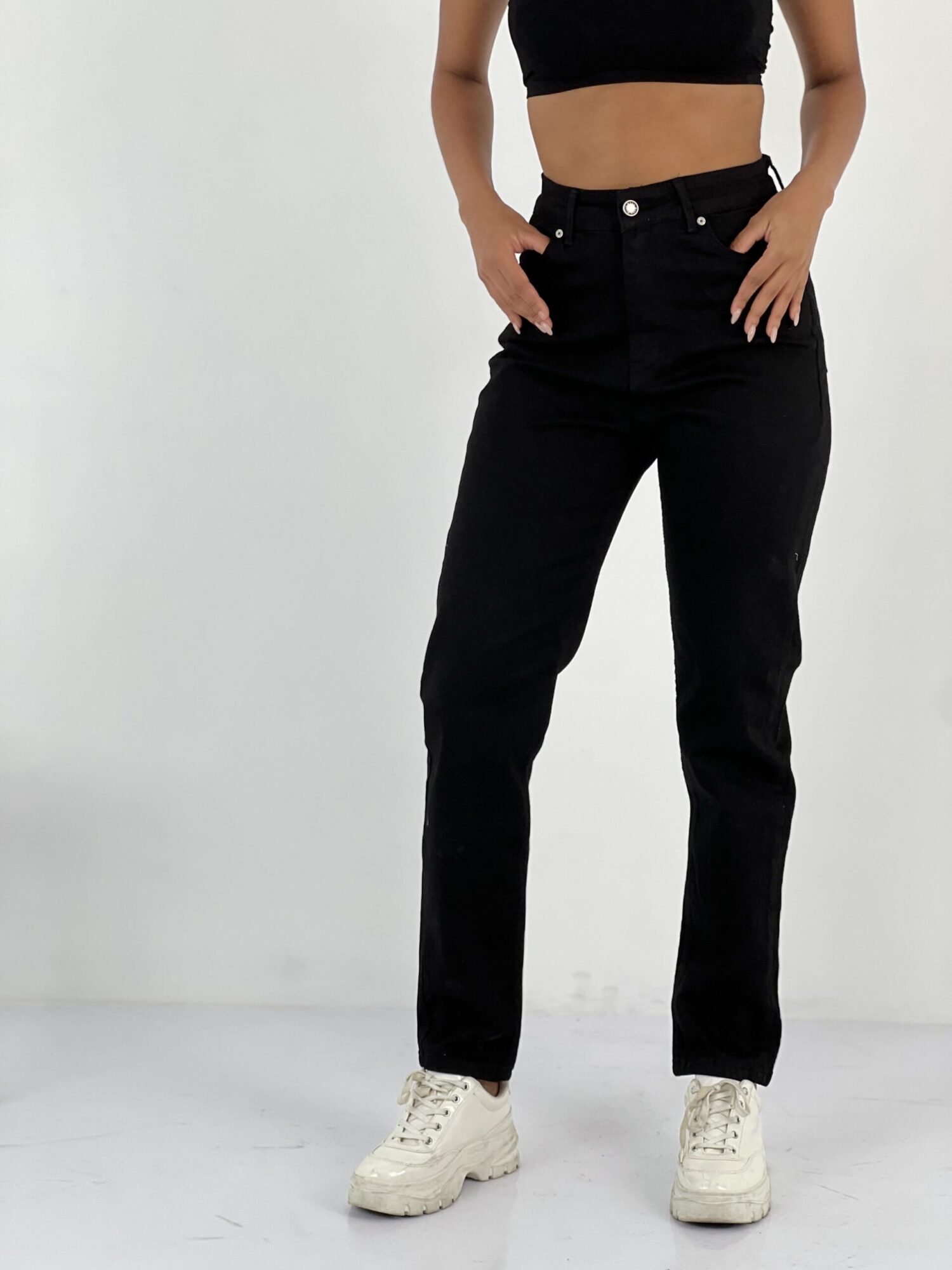 Mom Jeans High Waist Straight Leg Buttoned - Brand: MISS POEM - Women & Kids, Baby Clothes Wholesale - Globality Store