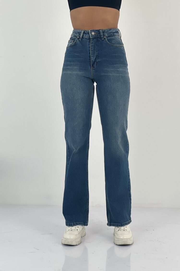 Mom Jeans With High Waist And Buttoned Closure - Brand: MISS POEM - Women & Kids, Baby Clothes Wholesale - Globality Store