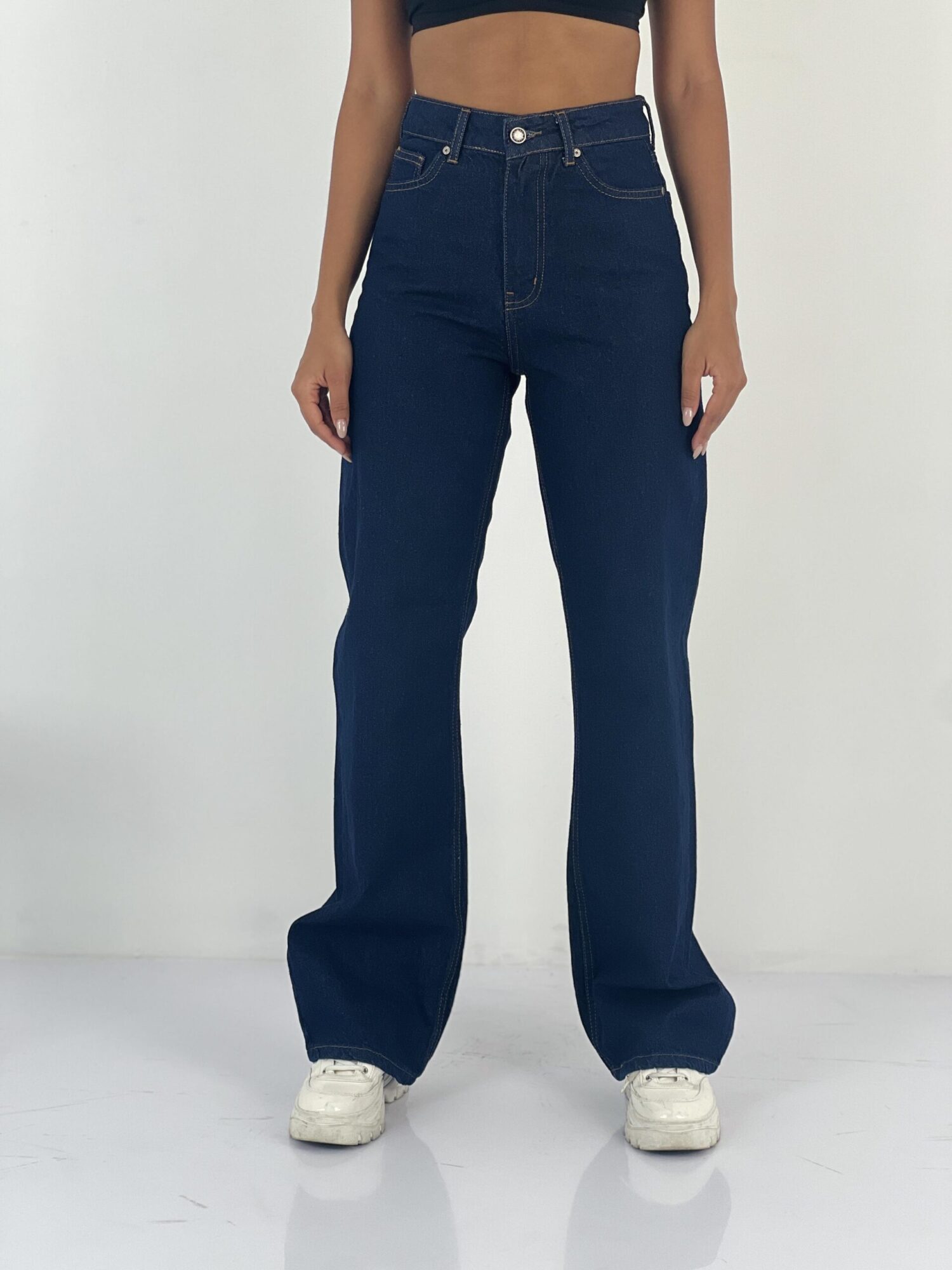 Mom Jeans High Waist Buttoned Closure - Brand: MISS POEM - Women & Kids, Baby Clothes Wholesale - Globality Store