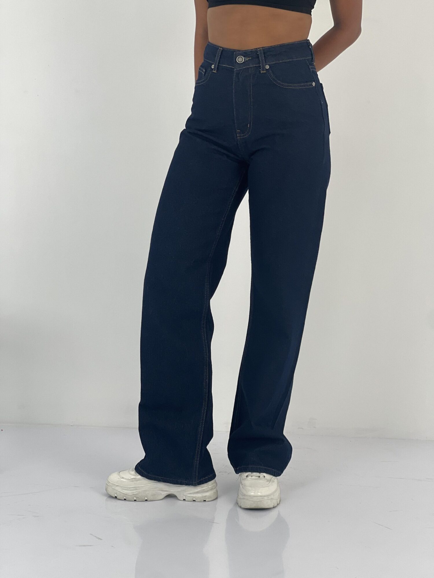 Mom Jeans High Waist Buttoned Closure - Brand: MISS POEM - Women & Kids, Baby Clothes Wholesale - Globality Store
