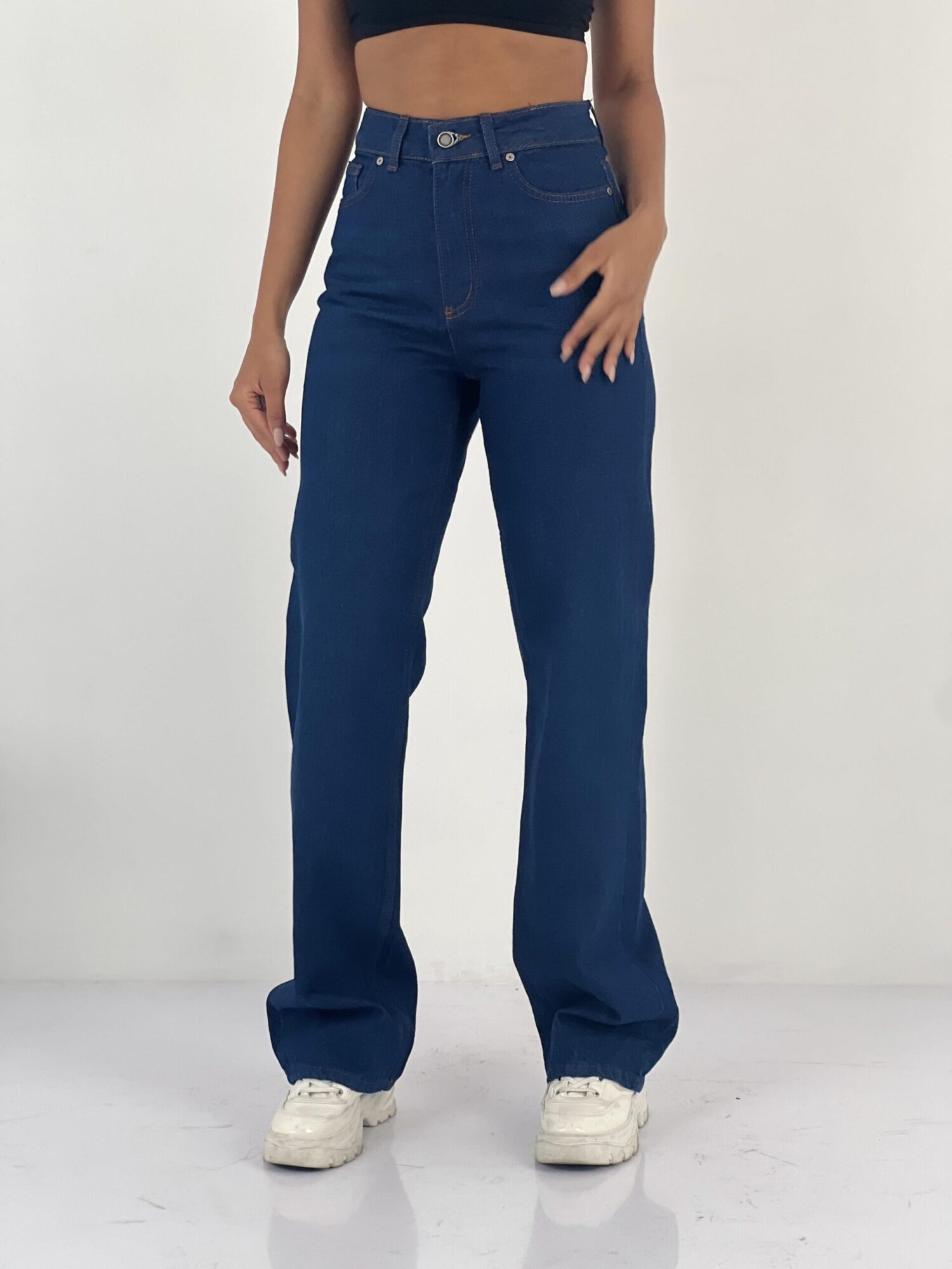 Mom Jeans High Waist Wide Leg Buttoned - Brand: MISS POEM - Women & Kids, Baby Clothes Wholesale - Globality Store