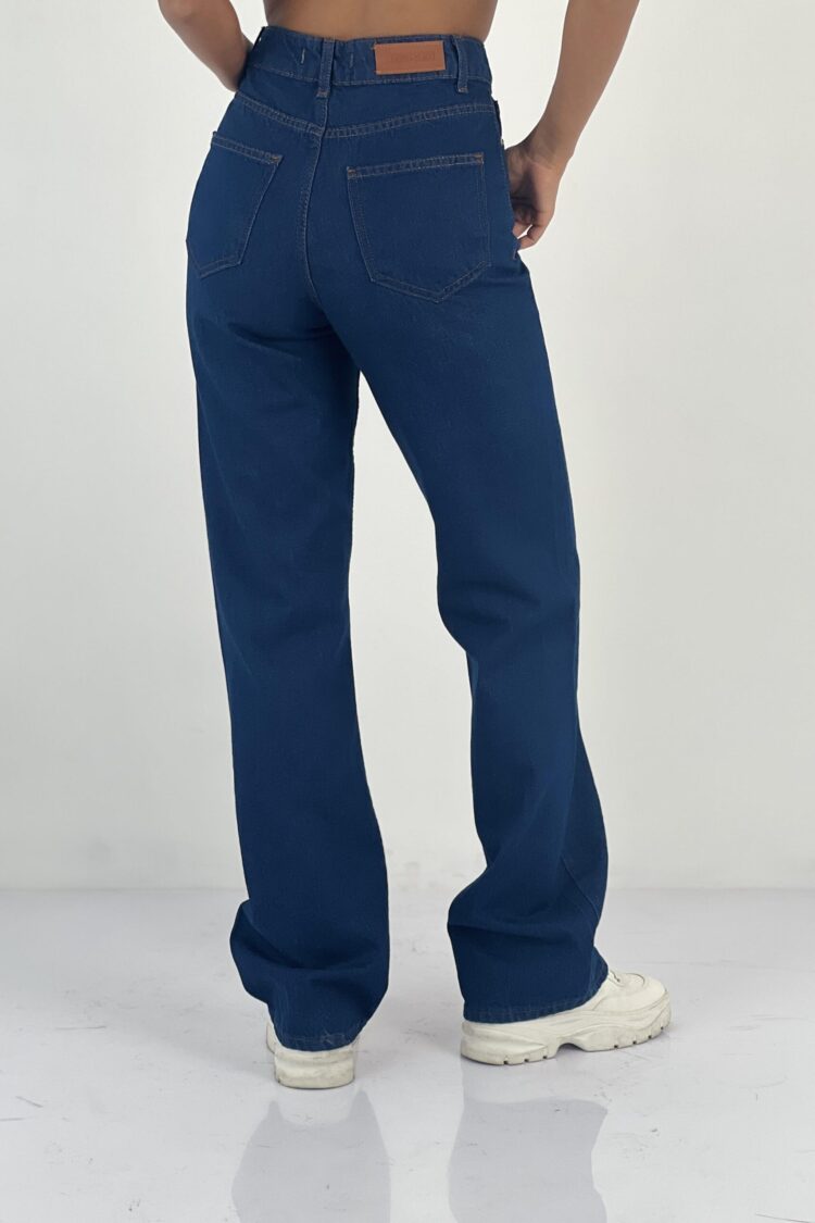 Mom Jeans High Waist Wide Leg Buttoned