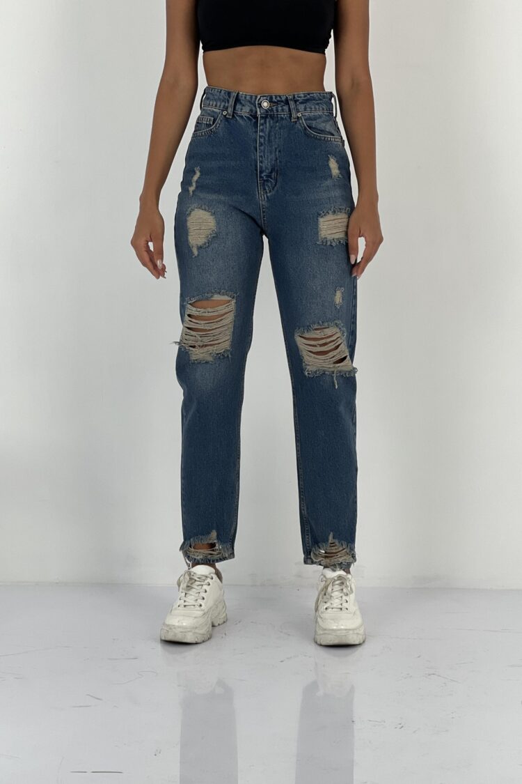 Mom Jeans High Waist Casual Streetwear - Brand: MISS POEM - Women & Kids, Baby Clothes Wholesale - Globality Store