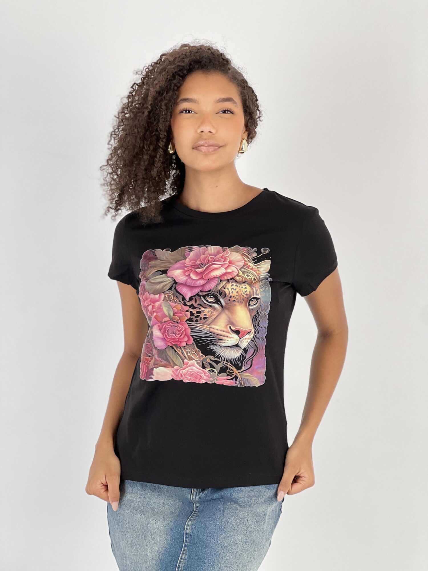 Black Casual Streetwear Tshirt - Brand: MISS POEM - Women & Kids, Baby Clothes Wholesale - Globality Store
